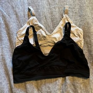 Seraphine maternity and nursing bras set of two. Super soft bamboo.
